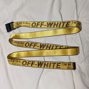 Off-White Yellow Industrial Belt